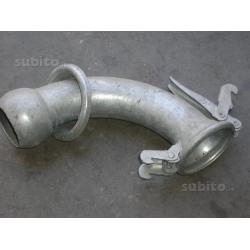 Curva zincata da 80 mm attacco marani