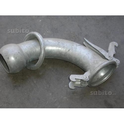 Curva zincata da 80 mm attacco marani