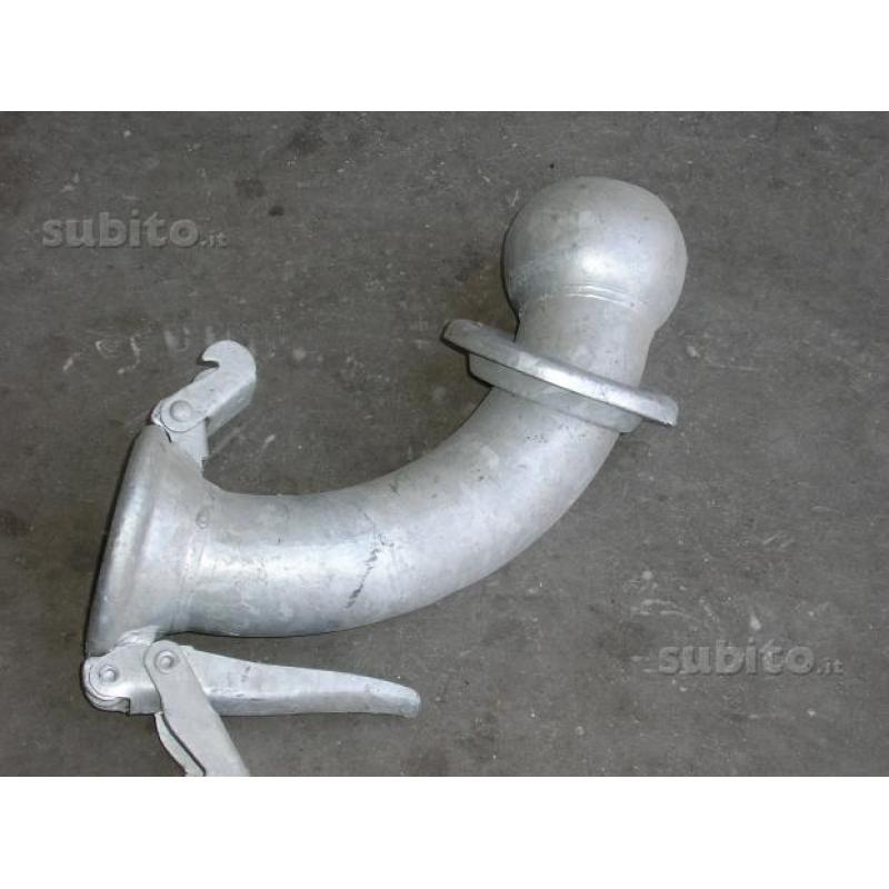 Curva zincata da 80 mm attacco marani