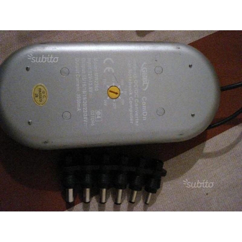Alimentatore notebook da auto