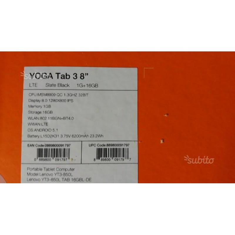 Tablet 4G LTE WI-FI nuovo imballato