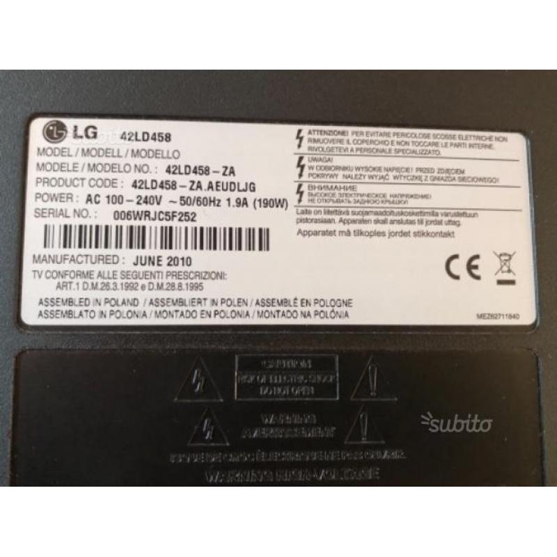 TV LG 42" Full HD