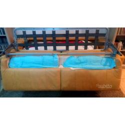 Divano letto ecopelle