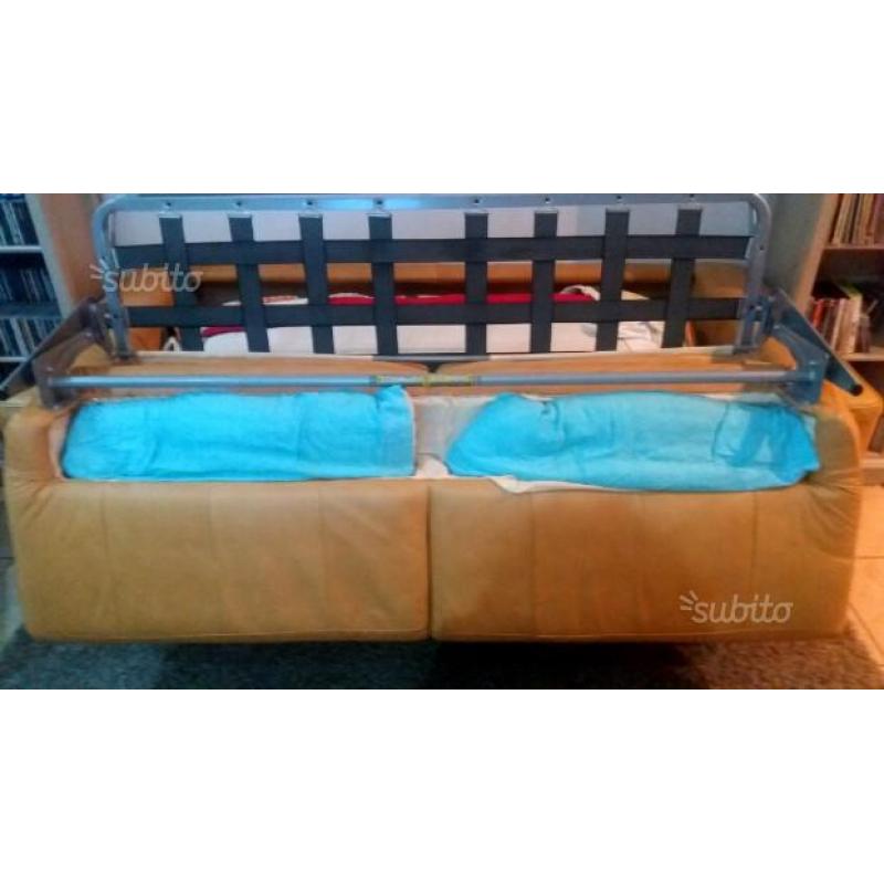 Divano letto ecopelle