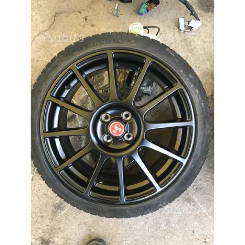 Cerchi abarth 595 competizione neri opaco
