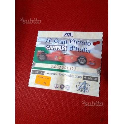 Biglietto 71° Gran Premio