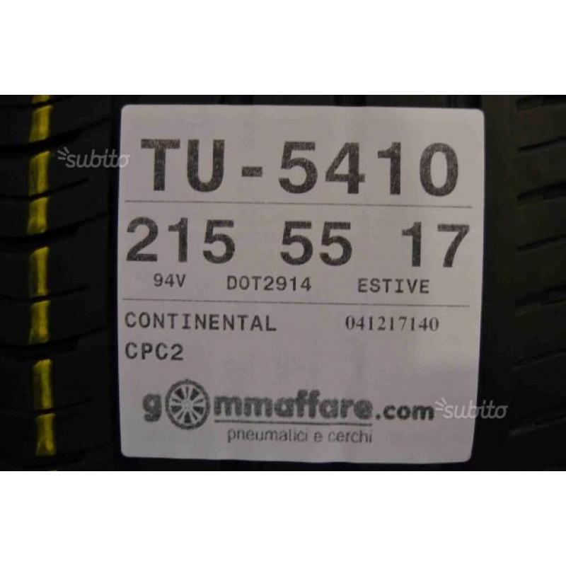 4 gomme 215/55 R17 Continental 94V TU-5410