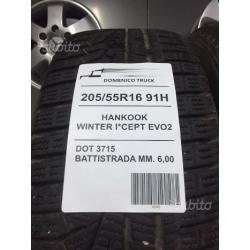 205 55 16 pneumatici hankook invernali seminuovi