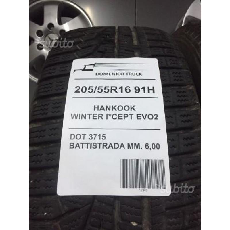 205 55 16 pneumatici hankook invernali seminuovi