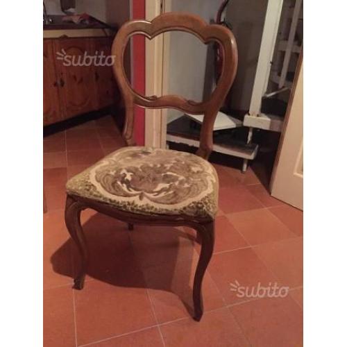 Sedie antiche fine 1800 struttura perfetta