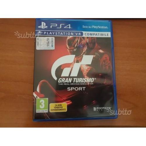 Gt sport Ps4 SEMINUOVO