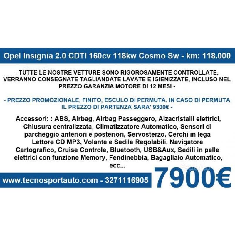Opel Insignia SW Cosmo