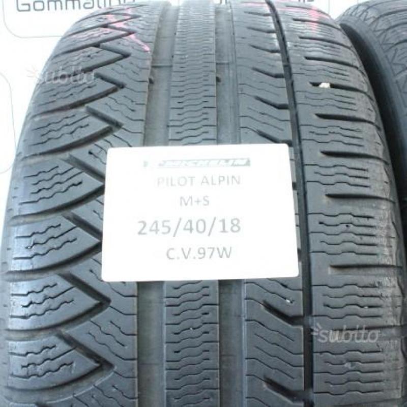 2 pneumatici michelin m+s 245 40 18 97w