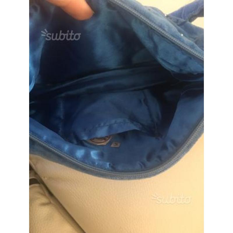 Borsetta vintage velluto e corallini