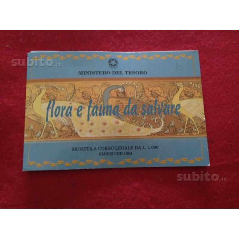 1000 lire Argento da collezione - Flora e Fauna