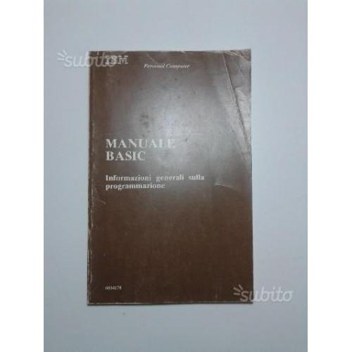 Manuale vintage BASIC - IBM