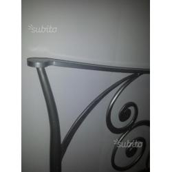 Letto Cosatto in ferro battuto grigio anticato
