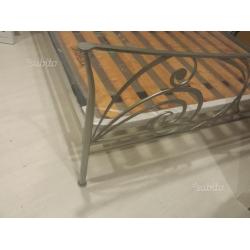 Letto Cosatto in ferro battuto grigio anticato