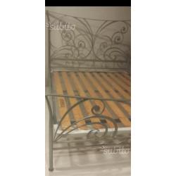 Letto Cosatto in ferro battuto grigio anticato