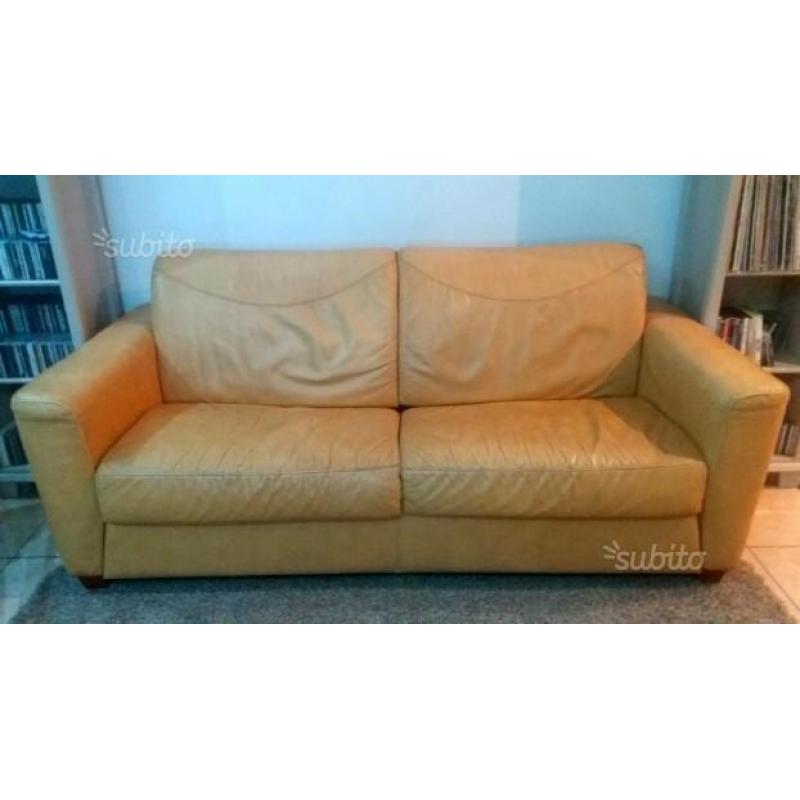 Divano letto ecopelle