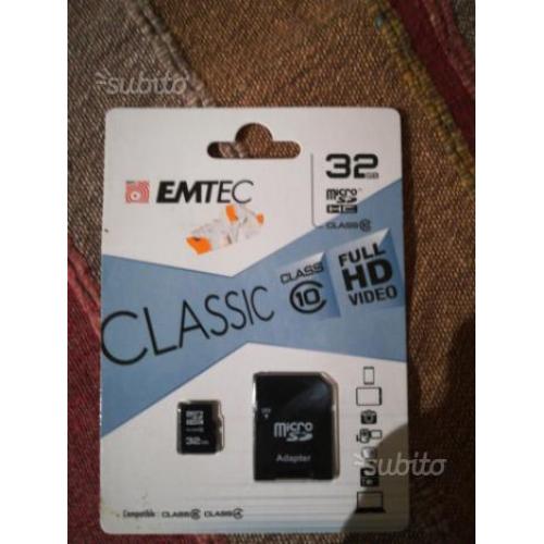 Micro sd classe 10 32 gb emtec