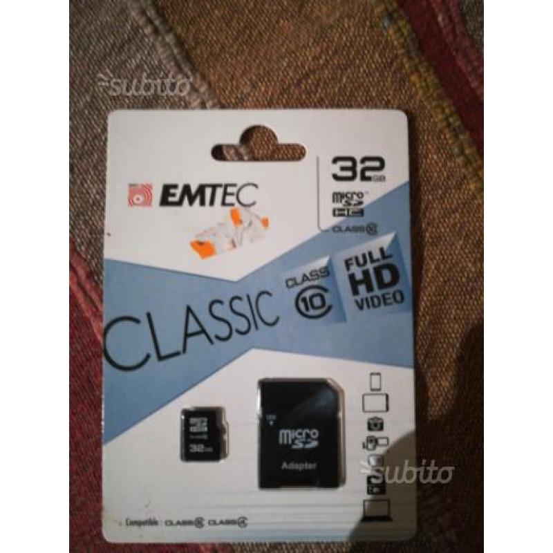 Micro sd classe 10 32 gb emtec