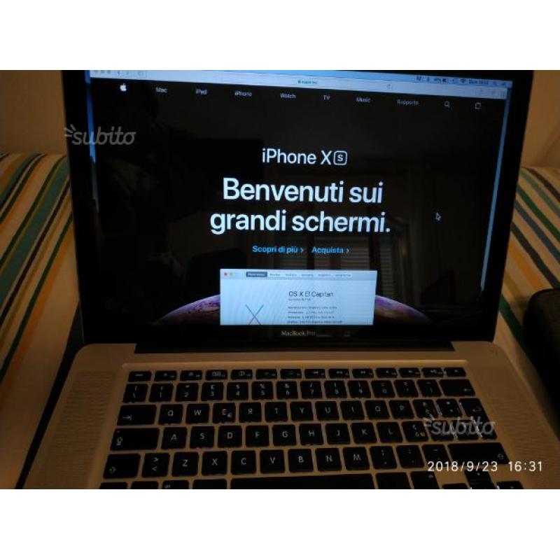 Macbook pro late 2011 i7 quadcore, 8 GB Ram